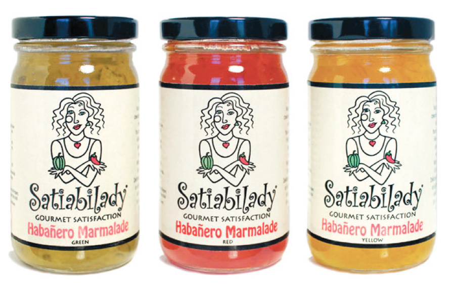 Jars of Satiabilady Habanero Marmalades