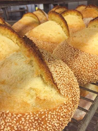 Loaf of semolina bread from Mediterra Bakehouse