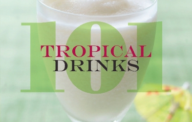 101 Tropical Drinks by Kim Haasarud, book cover