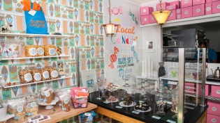 Quirky decor at Super Chunk Sweets
