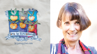 hip veggies, reusable canvas shopping bags, Monika Woolsey