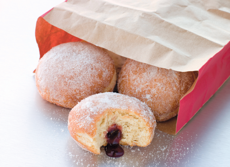 sugared jelly donuts