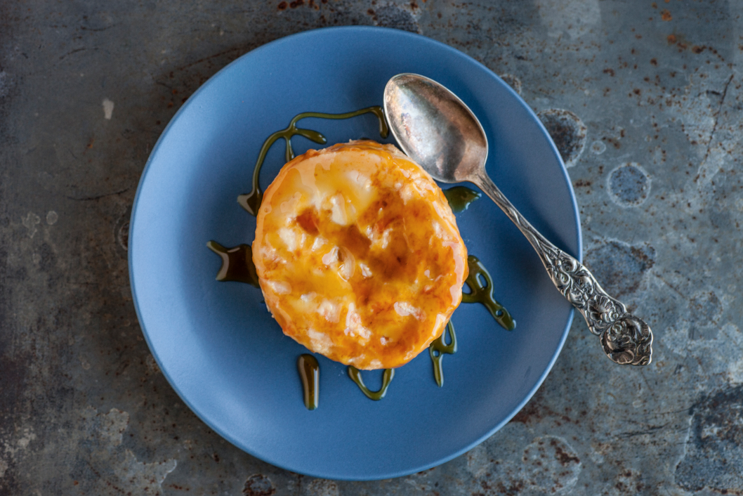 Sweet Potato Flan with Chestnut Honey