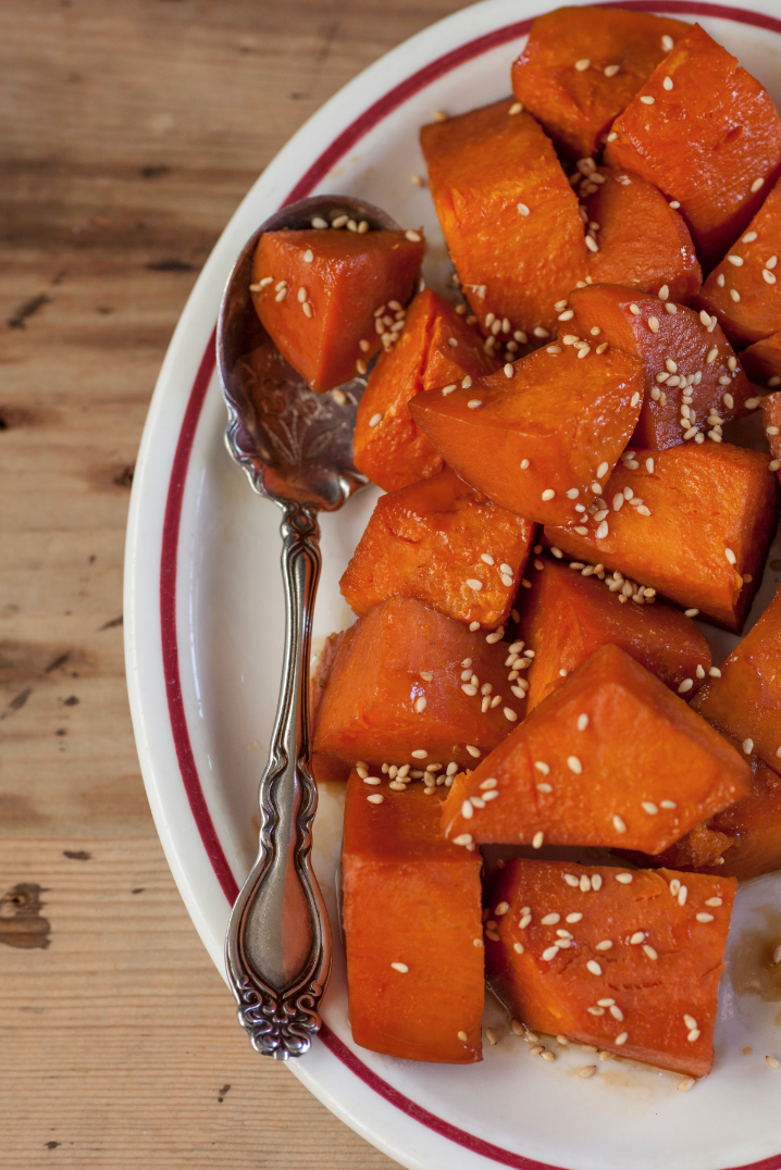 Soy Glazed Sweet Potatoes