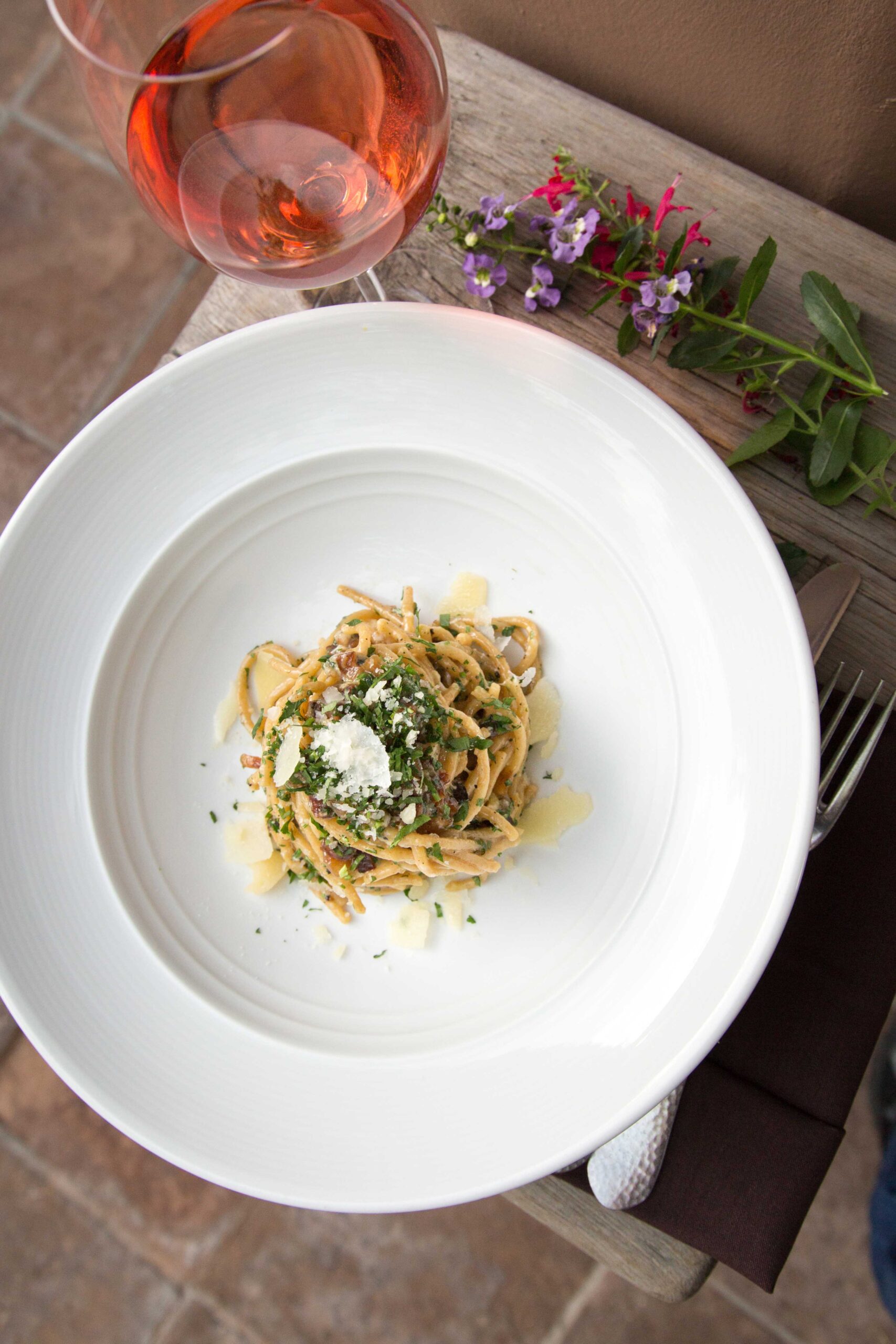 Arizona on a plate: spaghetti carbonara