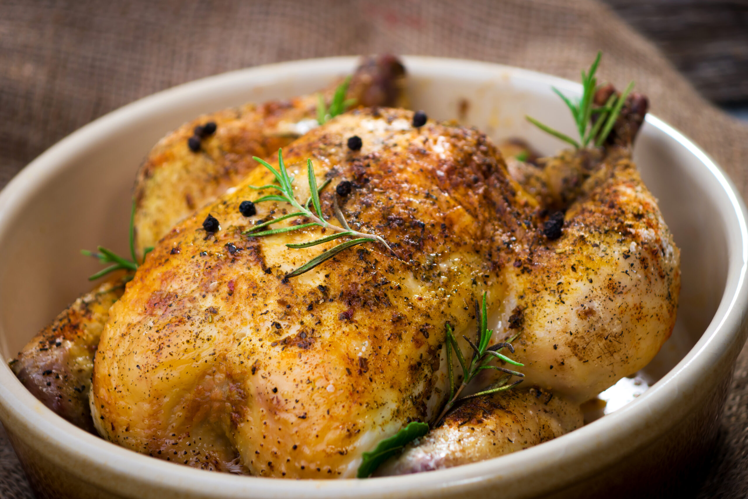 Roast Chicken with Olive-Orange Tapenade