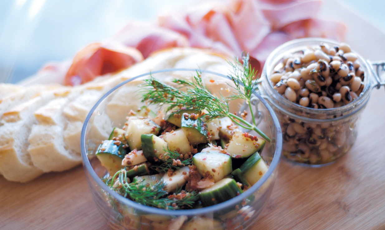 Cold Black-Eyed Peas with Rosemary