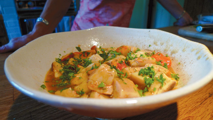 Bowl of sauteed wild mushrooms