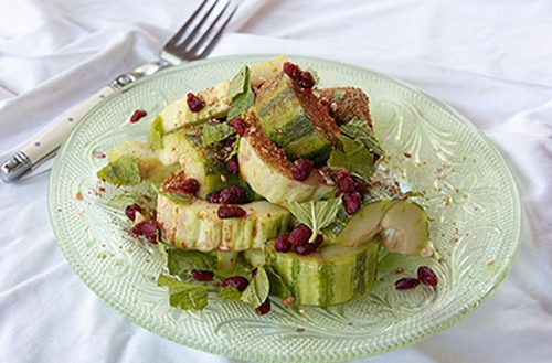Middle Eastern reinterpretation of the classic Chinese cucumber salad.